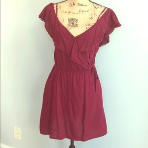 Burgundy sun dress